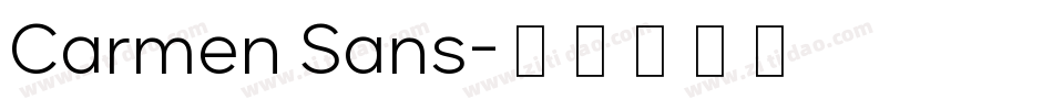 Carmen Sans字体转换